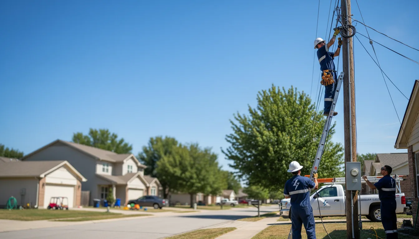 Residential electrician providing installation services in Stanley, WI